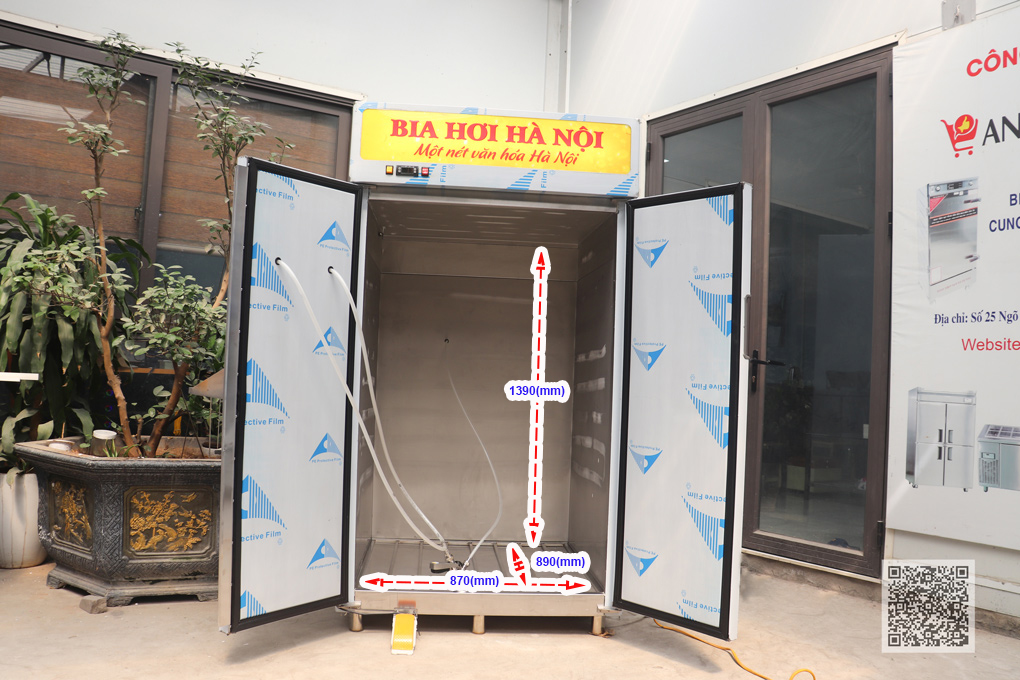Tủ bia khô 8 bom 50 lít BKNK-8B50L