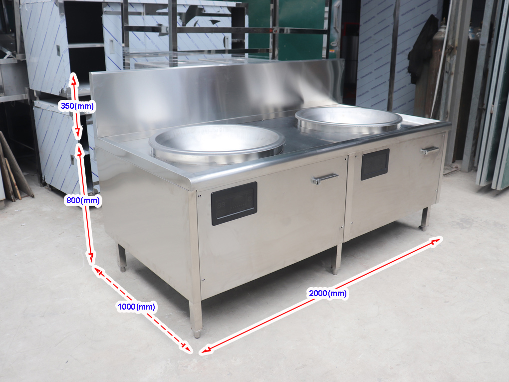 Thông số kỹ thuật bếp từ công nghiệp đôi 15kw liền chảo bếp từ công nghiệp đóng vai trò quan trọng đối với bếp trung tâm