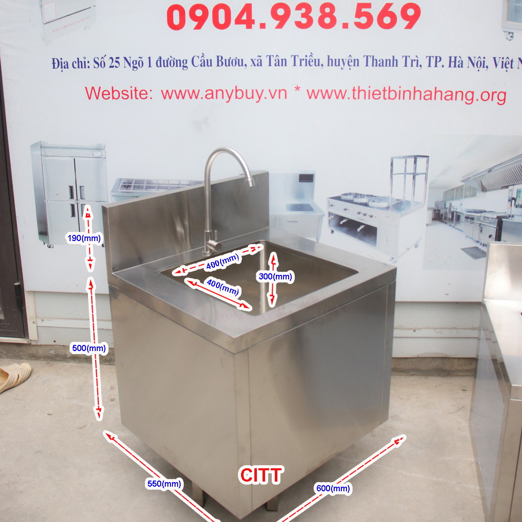 Thông số kỹ thuật của Chậu Rửa Inox Treo Tường Chậu Inox Treo Tường