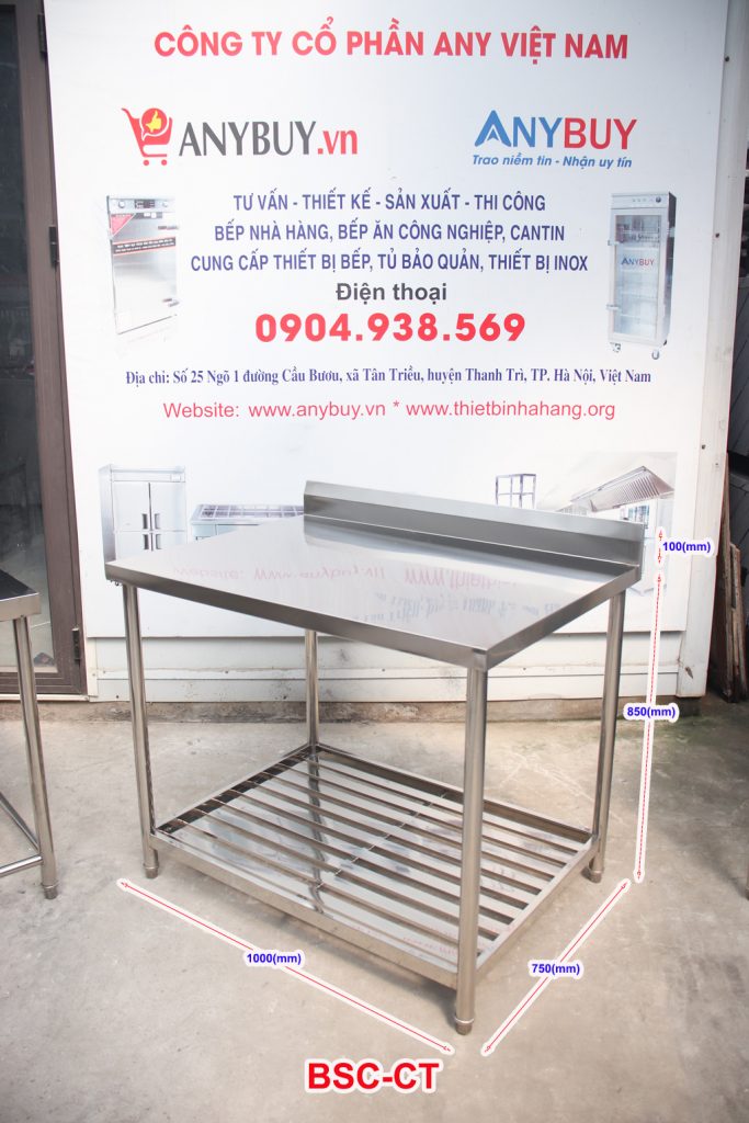 Bàn Sơ Chế mã sản phẩm BSC-CT