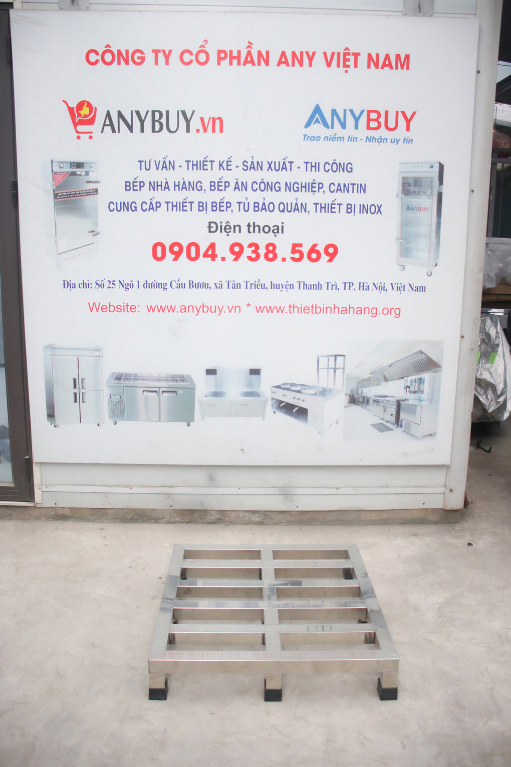 Kệ Pallet Inox Trong Kho Mã sản phẩm KPI Thiết Bị Nhà Hàng Kệ Pallet Inox Trong Kho Mã sản phẩm KPI