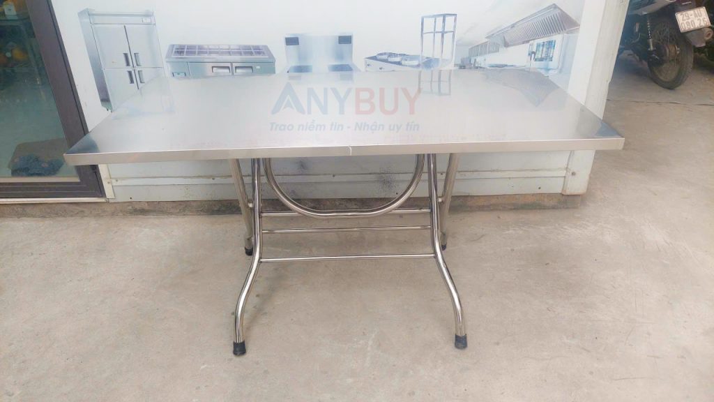 Bàn Ăn Inox Thép Không Gỉ Công Nghiệp