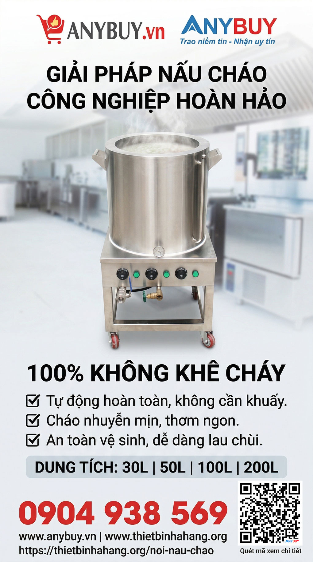 Giải Pháp Nấu Cháo Công Nghiệp Hoàn Hảo