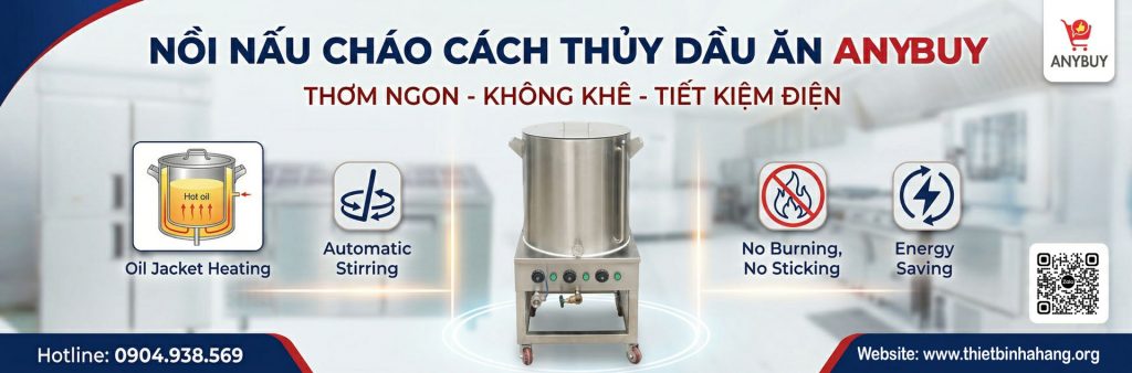 Nồi Nấu Cháo Đun Cách Thủy Dầu Ăn