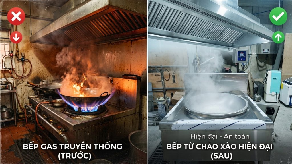 Bếp Từ Thay Thế Bếp Gas Tiết Kiệm