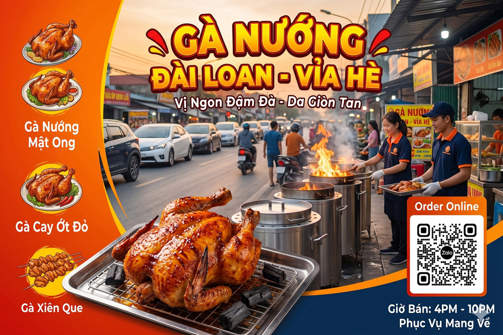 Gà Nướng Vị Ngon Đậm Đà Da Giòn Tan