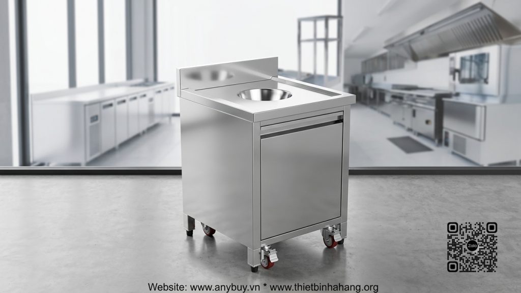 Bàn Gom Rác Inox
