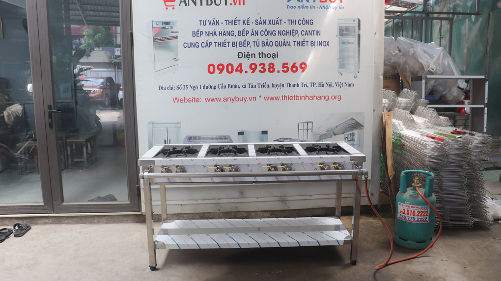 Bếp Giàn Gas Hàn Quốc 4 Họng To Thiết Bị Nhà Hàng Bếp Giàn Gas Hàn Quốc 4 Họng To