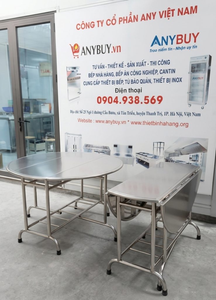 Bàn Inox 3 Mảnh