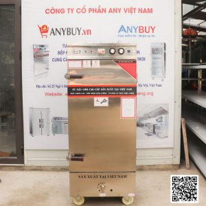 Tủ nấu cơm điện aptomat 12 khay kết hợp gas TCDHG-12