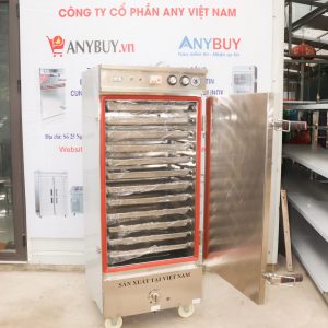 Tủ nấu cơm điện Aptomat 12 khay kết hợp gas