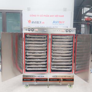 Tủ nấu cơm điện aptomat 24 khay kết hợp gas TCDHG-24