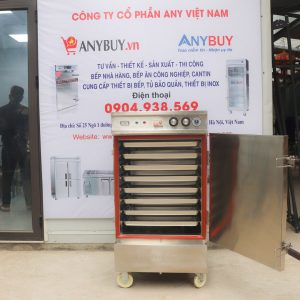 Bên trong Tủ nấu cơm điện Aptomat 8 khay TCDHG-8K