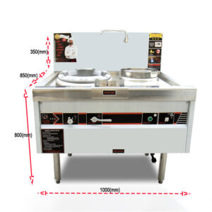 Bếp á công nghiệp 1 họng ngang 1 bầu nước