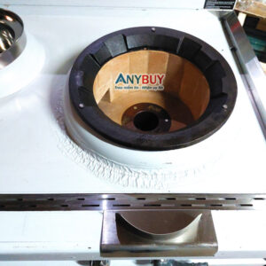 Họng bếp của Bếp Á 2 họng đất có quạt thổi 1800x1000 mm