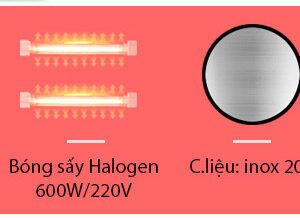 Thông số kỹ thuật Tủ sấy bát 1 cánh điều khiển đơn TS-380