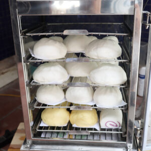 Tủ hấp bánh bao mini HX-500 xếp được rất nhiều bánh