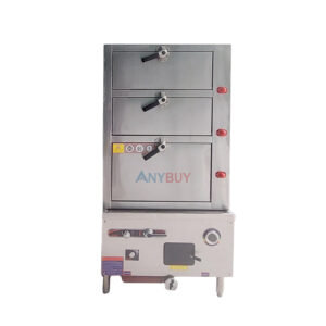 Tủ hấp hải sản 3 tầng dùng gas