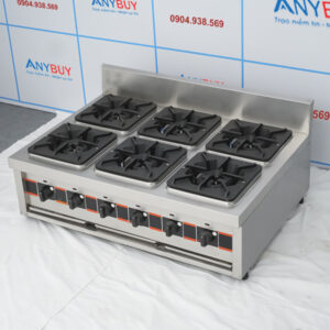 Bếp âu 6 họng dùng gas chân thấp BAA-6N1M