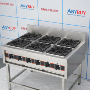 Bếp âu 6 họng dùng gas chân cao BAA-6NFS