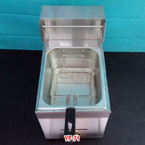 Mặt phí trên Mặt bên hông của bếp chiên nhúng gas đơn YF-71