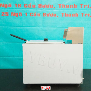 Mặt bên hông của bếp chiên nhúng gas đơn YF-71