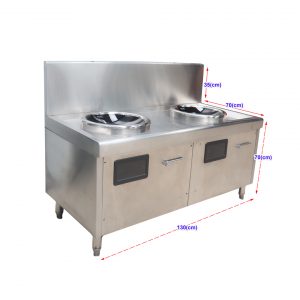 Kích thước Bếp từ công nghiệp đôi mặt lõm kính