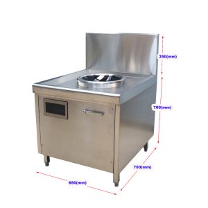 Kích thước Bếp từ công nghiệp đơn lõm kính