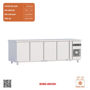 Tủ bàn đông mát quạt gió 4 cánh BDMQ-4MI2260