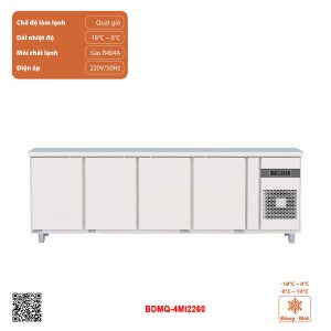 Tủ bàn đông mát quạt gió 4 cánh BDMQ-4MI2260