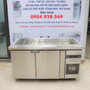 Tủ Bàn Salad Quạt Gió 2 Cánh BSQ-2MI1576