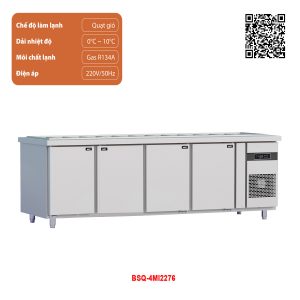 Tủ bàn Salad quạt gió 4 cánh BSQ-4MI2276