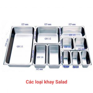 Các loại khay thông dụng của Bàn Salad