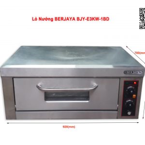Lò nướng BJY-E3KW-1BD là loại lò nướng công nghiệp dùng điện 1 pha 220~240V, công suất tiêu thụ tối đa 3Kw/h với công suất nướng 10Kg/h.