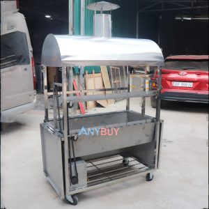 Khi mở 3 cánh lò quay vịt