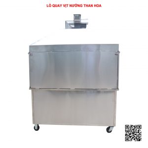 mặt sau Lò quay vịt nướng than hoa