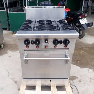 Mặt trước Bếp âu 4 họng có lò nướng BERJAYA DRO4-17