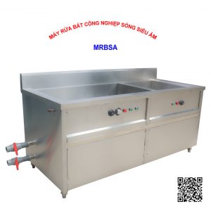 Mặt bên Máy rửa bát công nghiệp sóng siêu âm