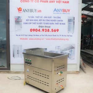 Mặt bên bếp chiên 50 lít dùng điện