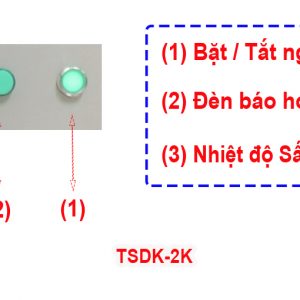 Bảng điều khiển Tủ Sấy Diệt Khuẩn 2 Cánh Kính TSDK-2K