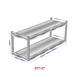 Kích thước Kệ Inox Treo Tường 2 Tầng KITT-2T