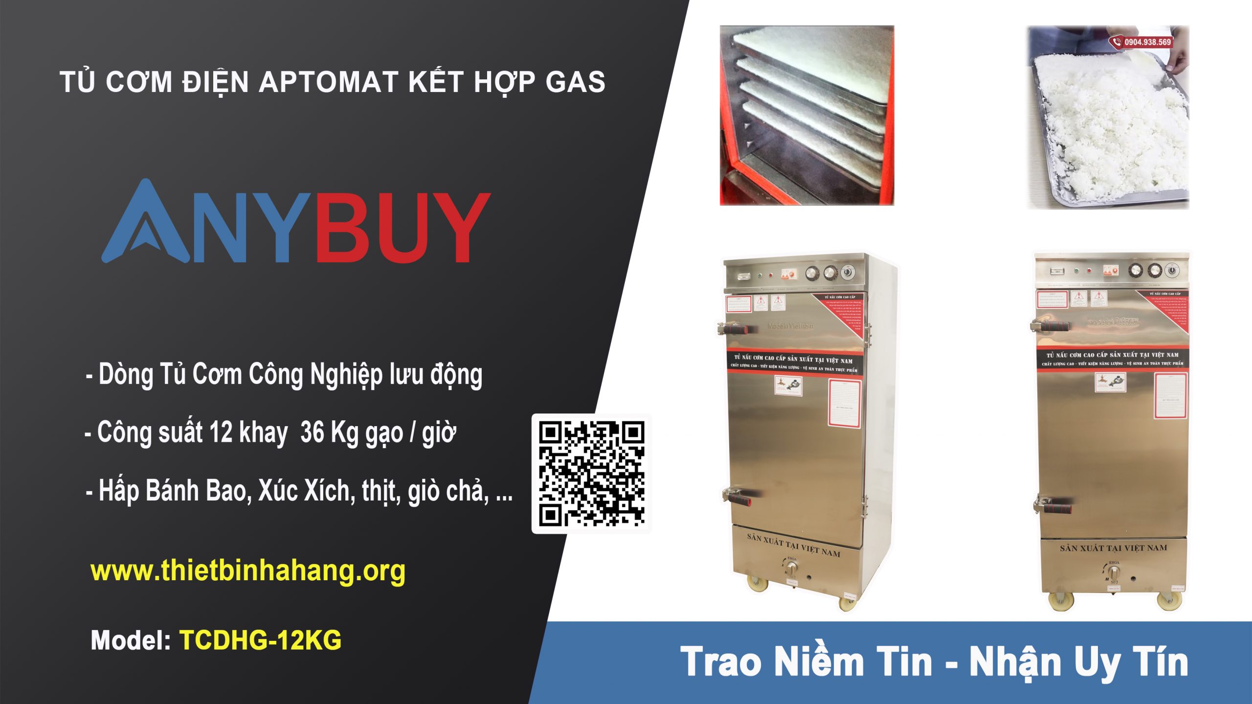 Hướng dẫn lắp đặt và sử dụng Tủ Cơm Điện Kết Hợp Gas