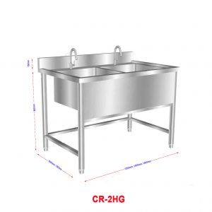 Kích thước Chậu rửa 2 hố CR-2HG
