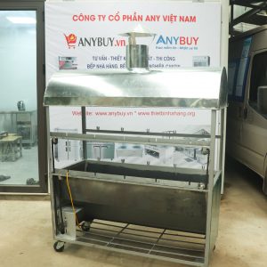 Mặt sau Lò Nướng Vịt 2 Tầng 10 Xiên LNV2T10