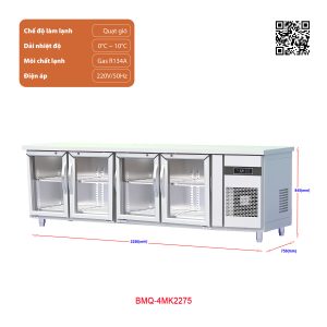 Tủ bàn mát quạt gió 4 cánh BMQ-4MK2275