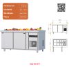 Tủ bàn Salad quạt gió 2 cánh BSQ-2MI1575