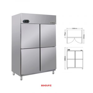 Kích thước Tủ đông 4 cánh Berjaya BS4DUF/Z