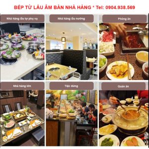 bếp từ lẩu âm bàn nhà hàng Tel0904938569