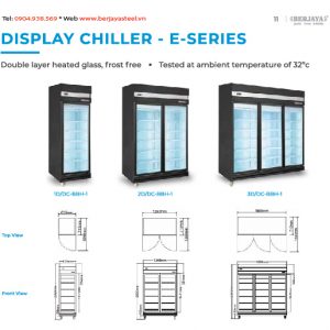 tủ mát trưng bày