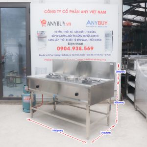 Bếp Á 2 Họng 1 Bầu Nước, Làm Mát Xả Tràn